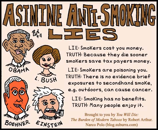 Asinine Anti-Smoking Lies Image